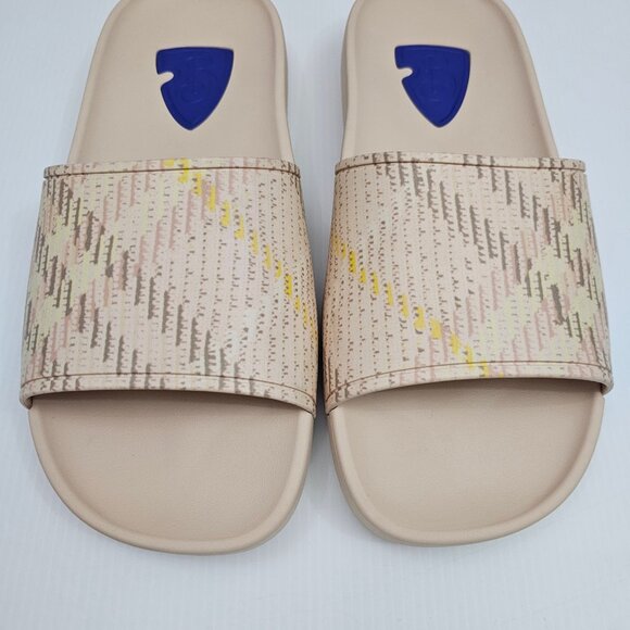 Burberry Dive Check Slide Sandal Womens EU 40 Beige Casual Pool Designer Luxury - Picture 5 of 14